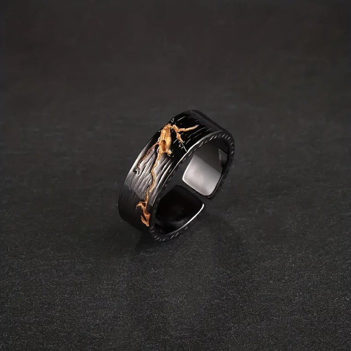 WorldNorse Golden Stone Ring - Adjustable - image 0
