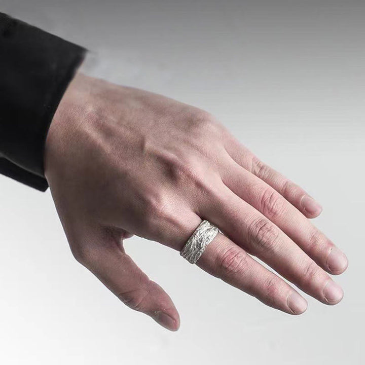 WorldNorse Hammered Fracture Ring - image 7