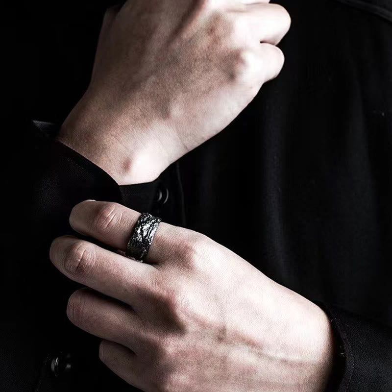 WorldNorse Hammered Fracture Ring - image 3