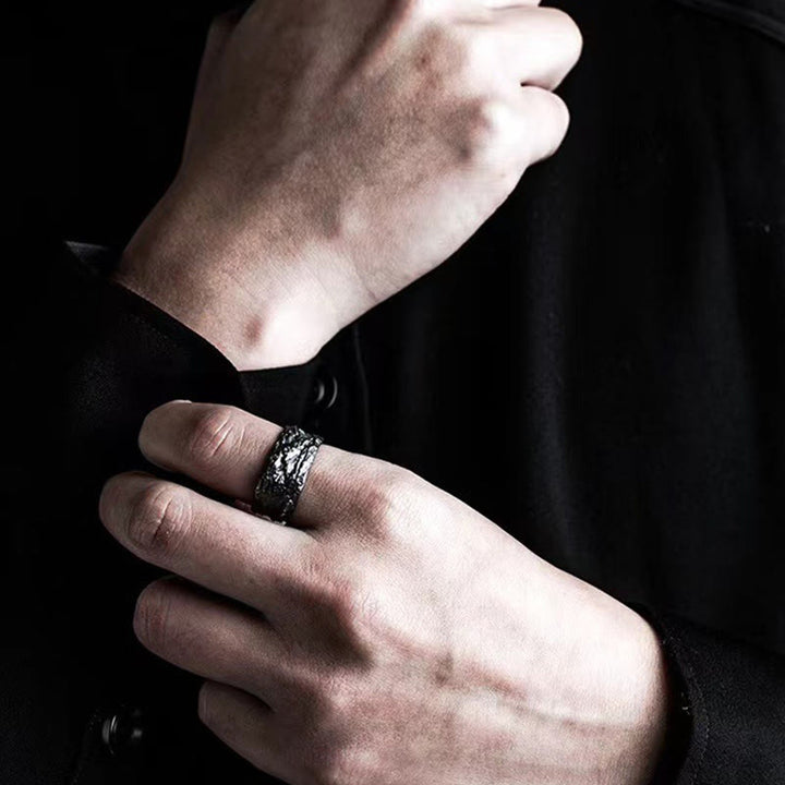 WorldNorse Hammered Fracture Ring - image 3