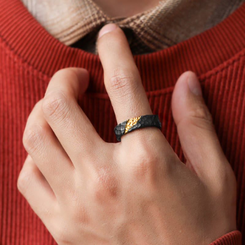 WorldNorse Handcrafted 999 Silver Moonlit Mountain Ring - image 1