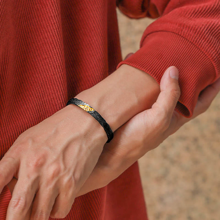 WorldNorse Handcrafted 999 Silver Moonlit Mountain Bracelet - image 5