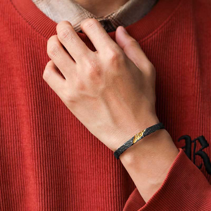 WorldNorse Handcrafted 999 Silver Moonlit Mountain Bracelet - image 2