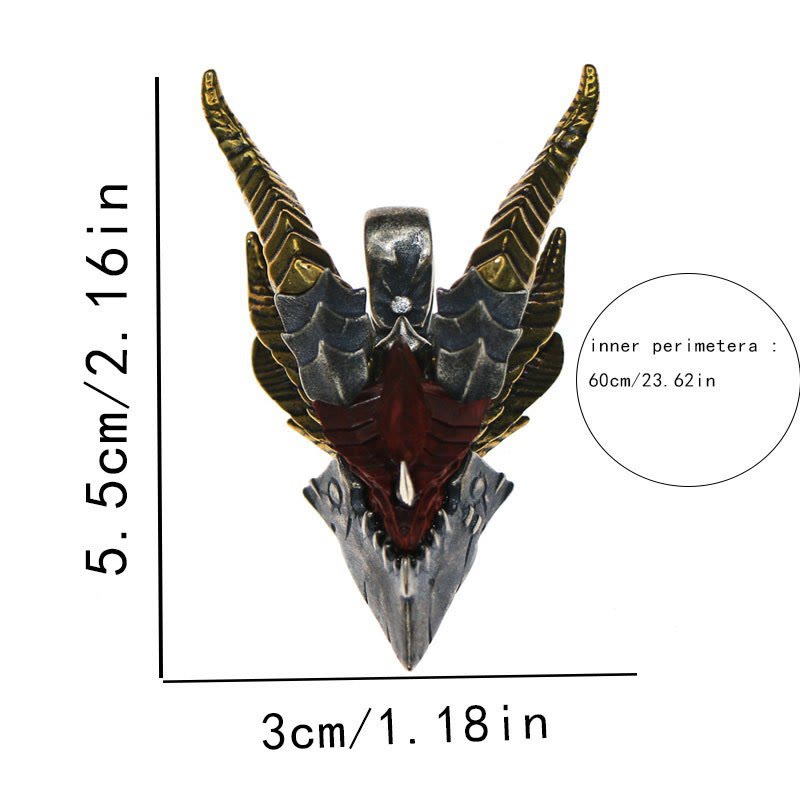 FREE Today: Retro Evil Dragon Adjustable Ring / Necklace