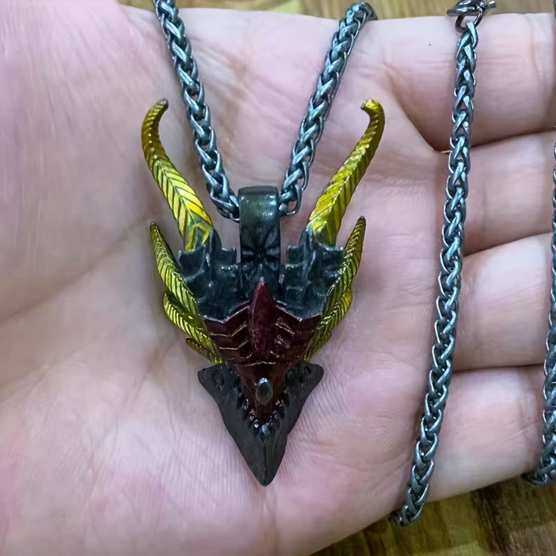 FREE Today: Retro Evil Dragon Adjustable Ring / Necklace