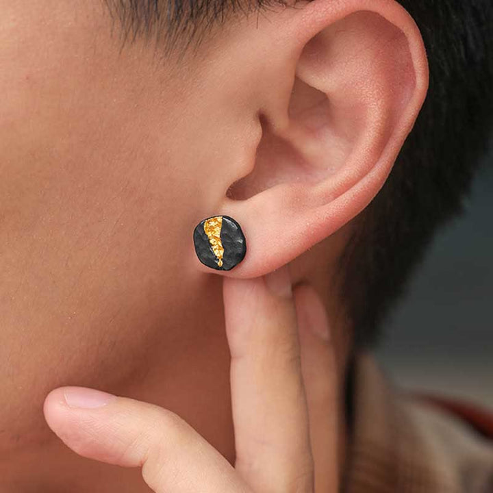 WorldNorse 999 Sterling Silver Moonlit Mountain Earrings - image 3