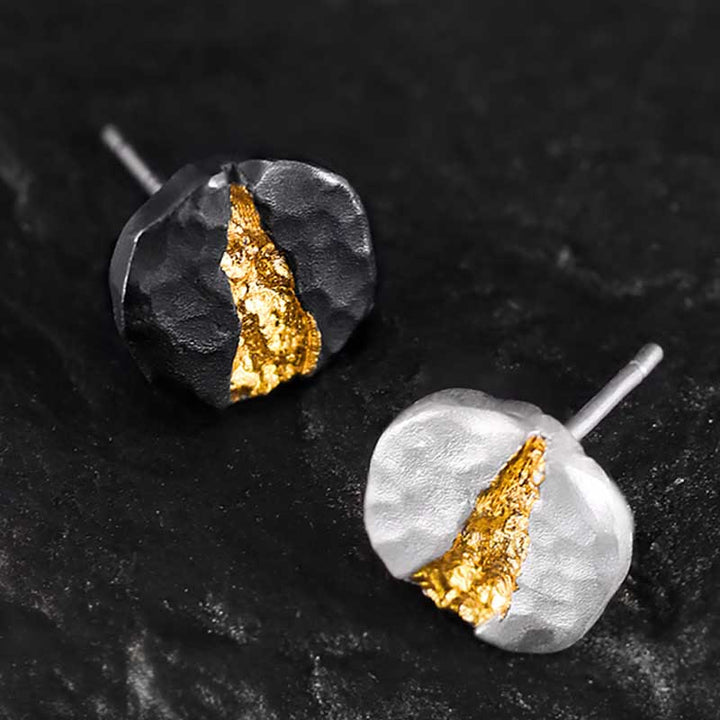 WorldNorse Handcrafted 999 Silver Moonlit Mountain Earrings - image 0