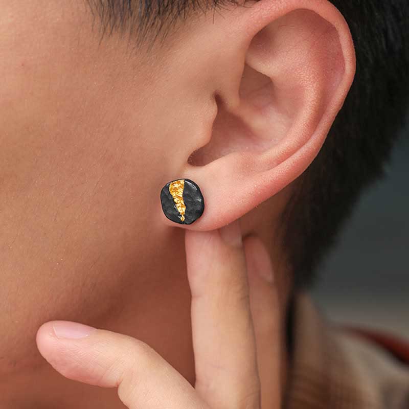 WorldNorse Handcrafted 999 Silver Moonlit Mountain Earrings - image 3