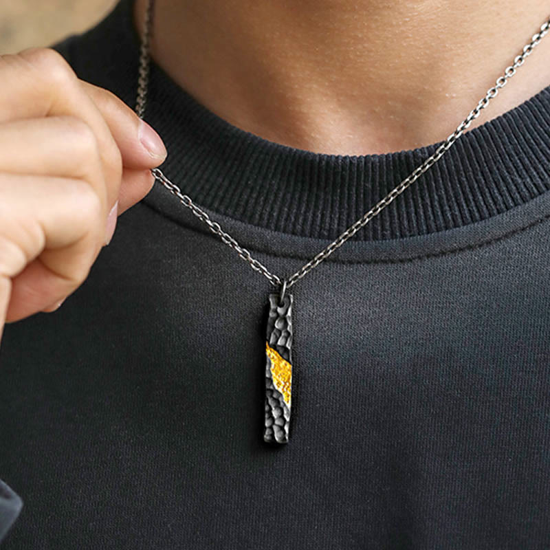 WorldNorse Handcrafted 999 Silver Moonlit Mountain Necklace - image 1