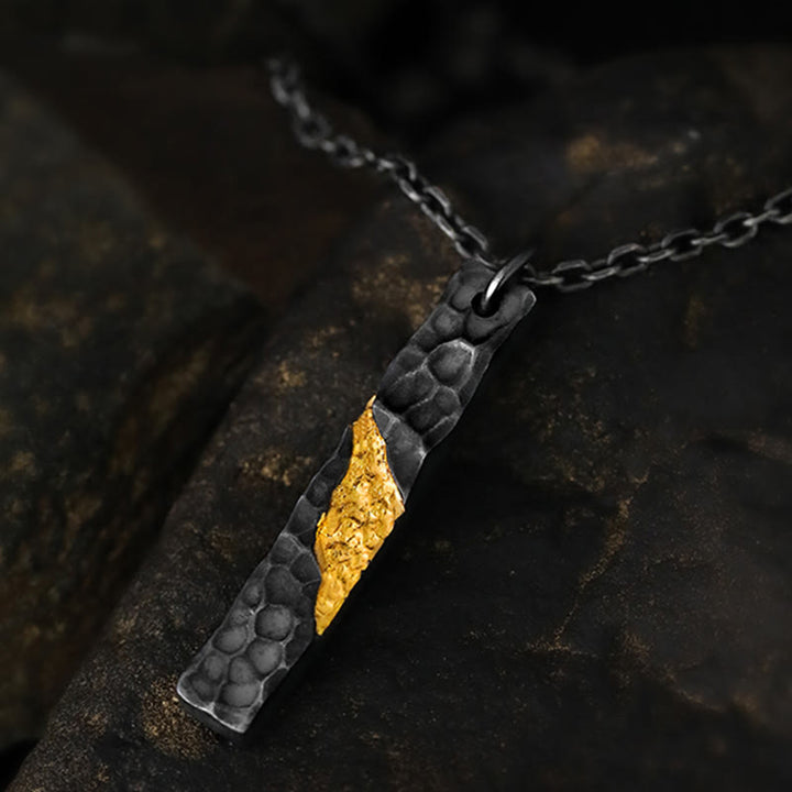 WorldNorse Handcrafted 999 Silver Moonlit Mountain Necklace - With 55cm Silver Chain - image 0