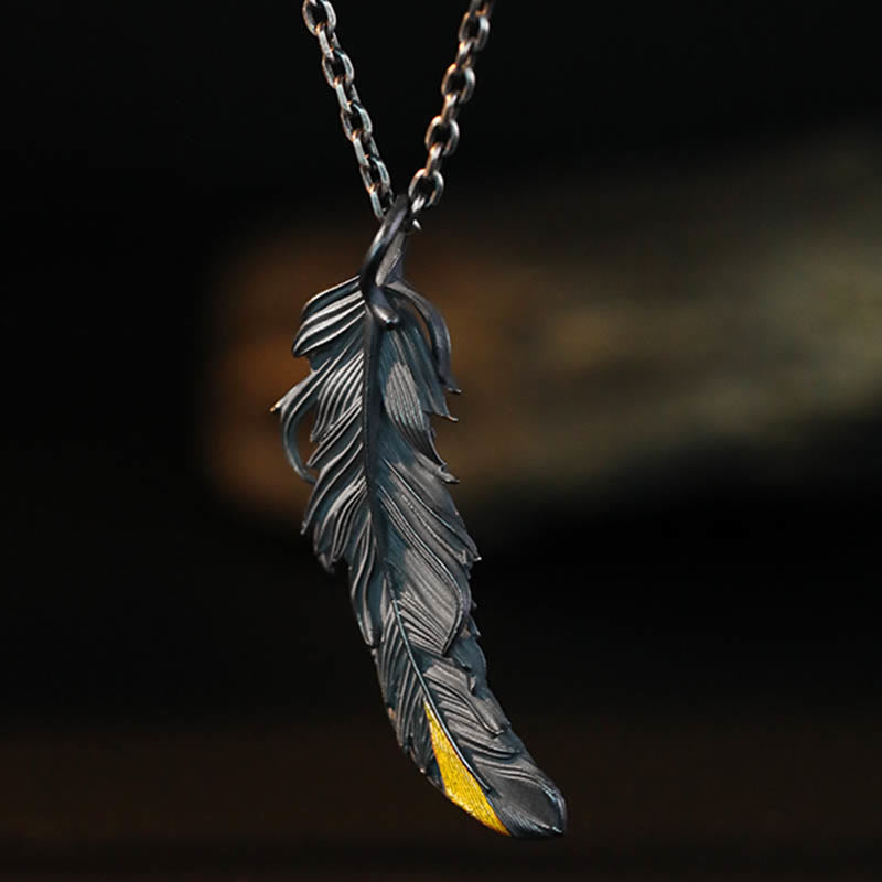 WorldNorse Handcrafted 999 Silver Feather Necklace - image 9