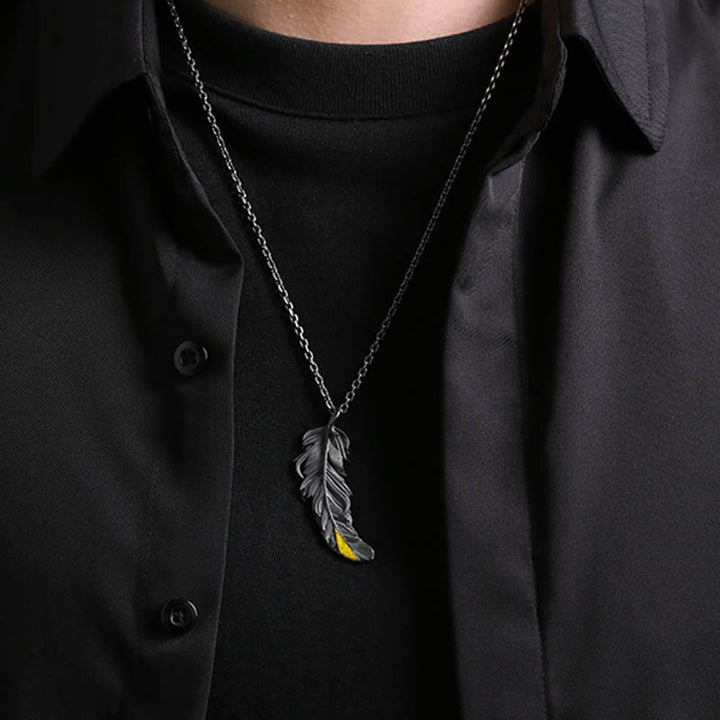 WorldNorse Handcrafted 999 Silver Feather Necklace - image 8