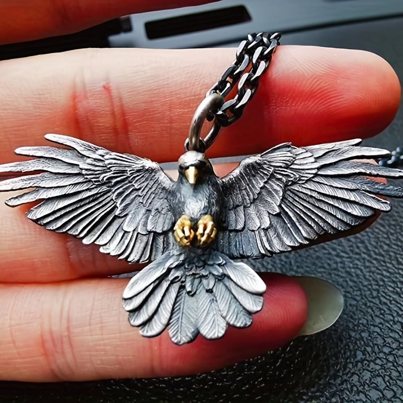 WorldNorse Vintage Animal Eagle Necklace - image 3