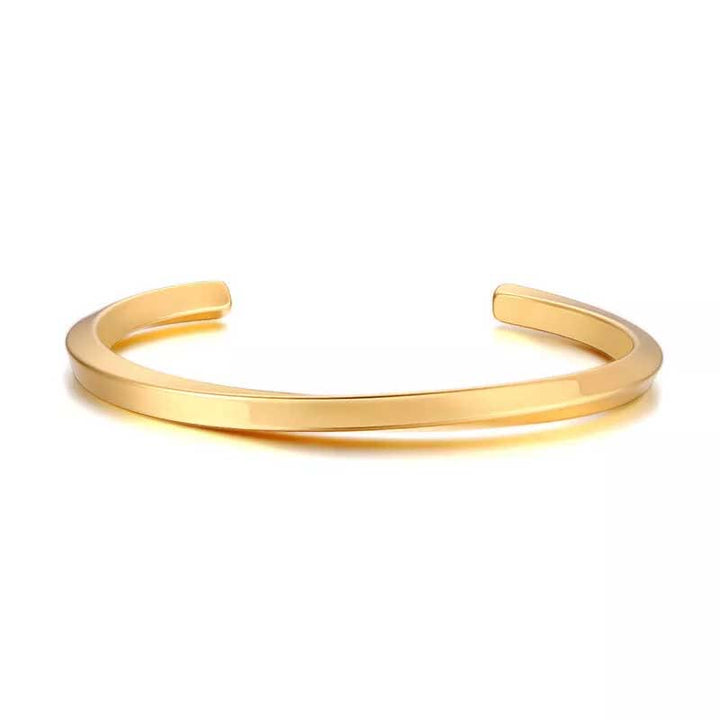 WorldNorse Spiral Twist Open Bracelet - Gold - 6cm - image 10