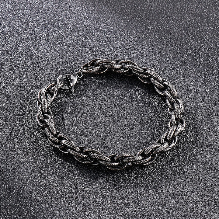 FREE Today: Titanium Steel Retro Dot Twist Bracelet