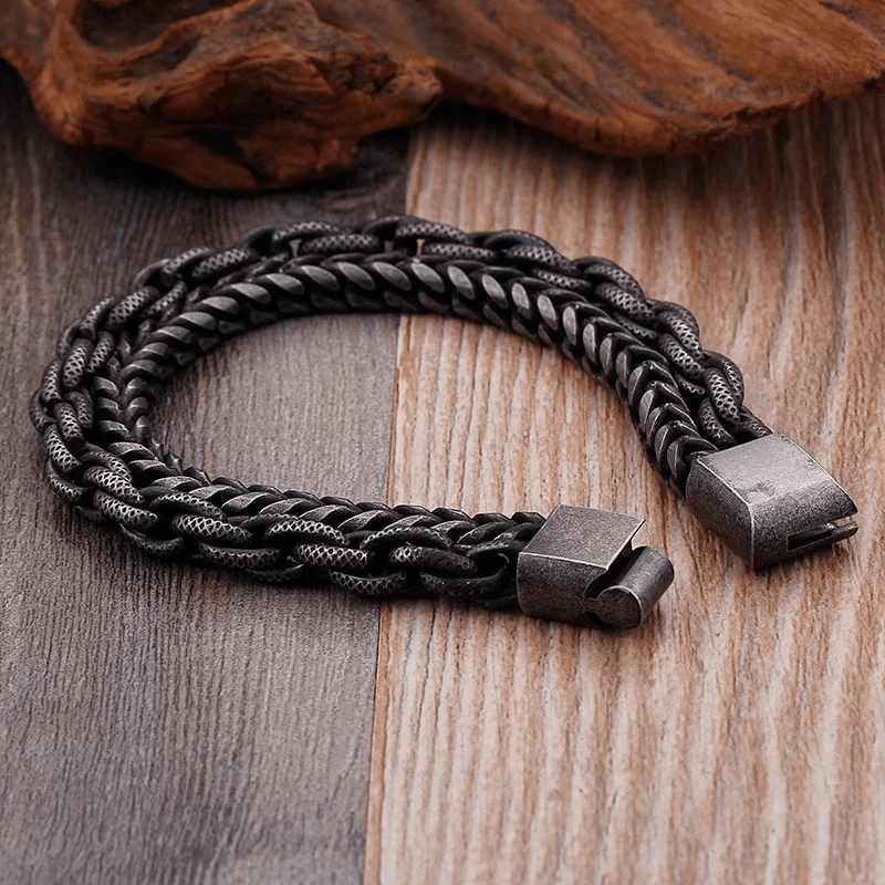 WorldNorse Heavy Chain Link Stainless Steel Bracelet