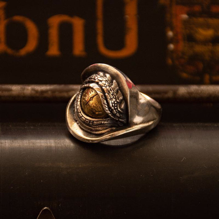 WorldNorse Wisdom Demon Dragon Eye Ring