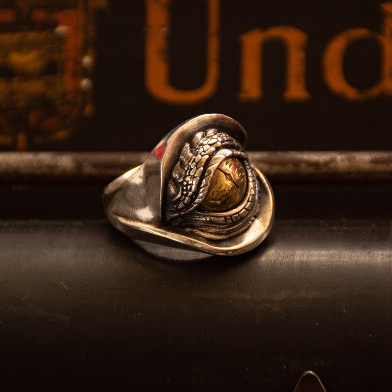 WorldNorse Wisdom Demon Dragon Eye Ring