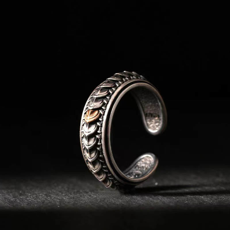 WorldNorse Vintage Dragon Scale Bracelet / Ring