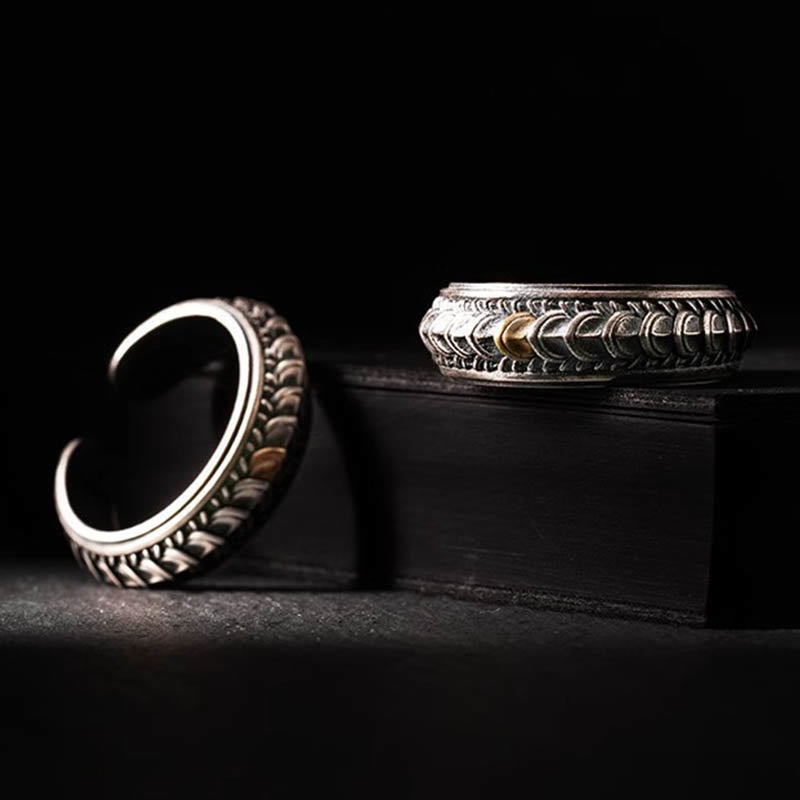 WorldNorse Vintage Dragon Scale Bracelet / Ring