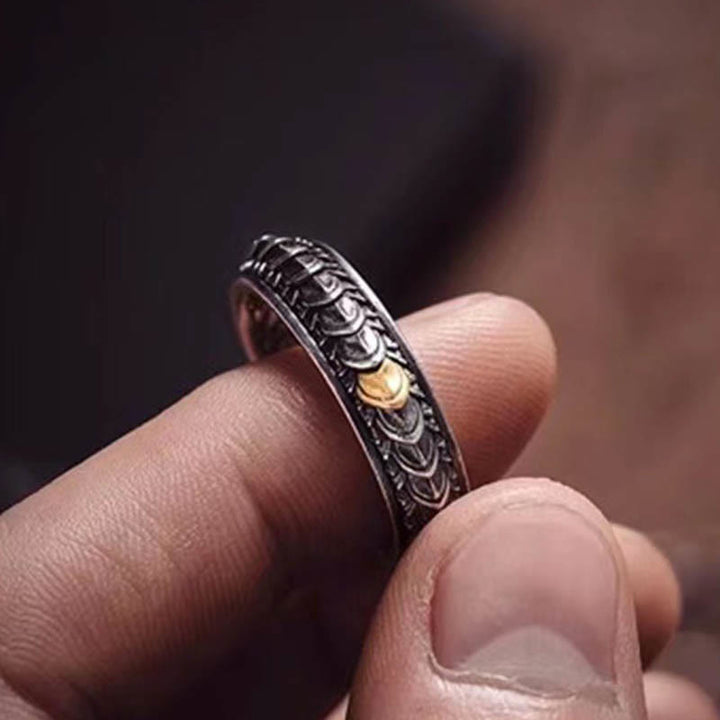 WorldNorse Vintage Dragon Scale Bracelet / Ring