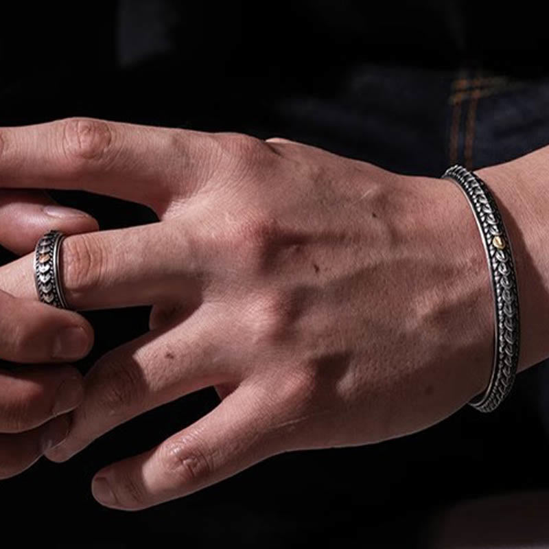 WorldNorse Vintage Dragon Scale Bracelet / Ring