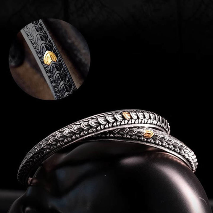 WorldNorse Vintage Dragon Scale Bracelet / Ring