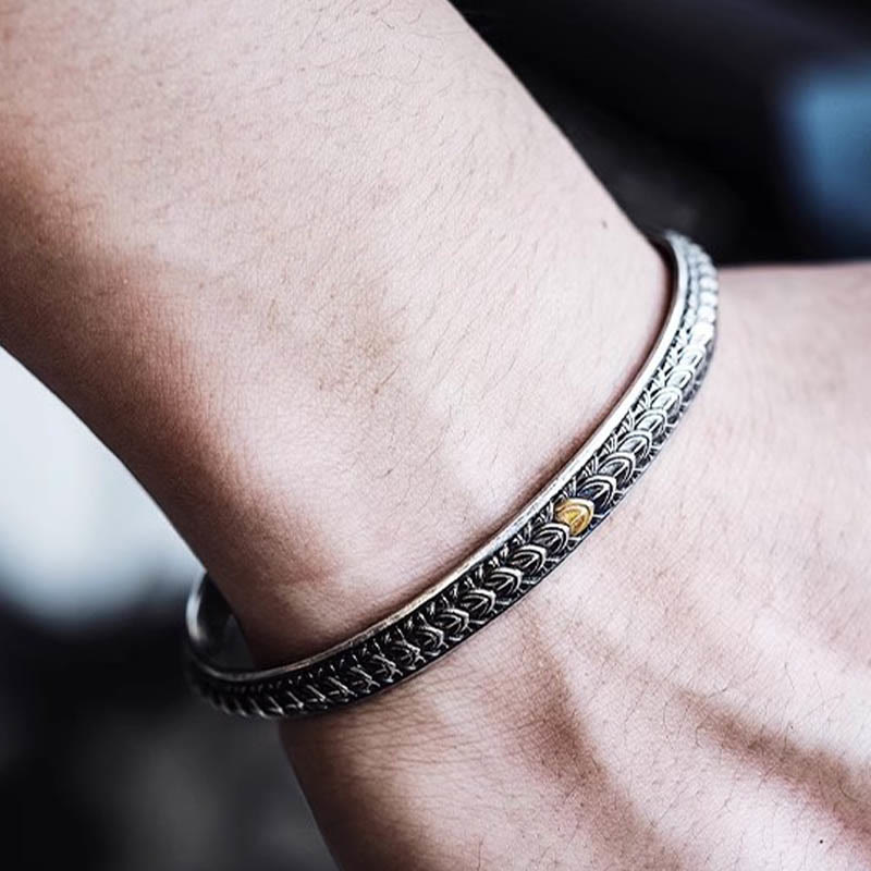 WorldNorse Vintage Dragon Scale Bracelet / Ring