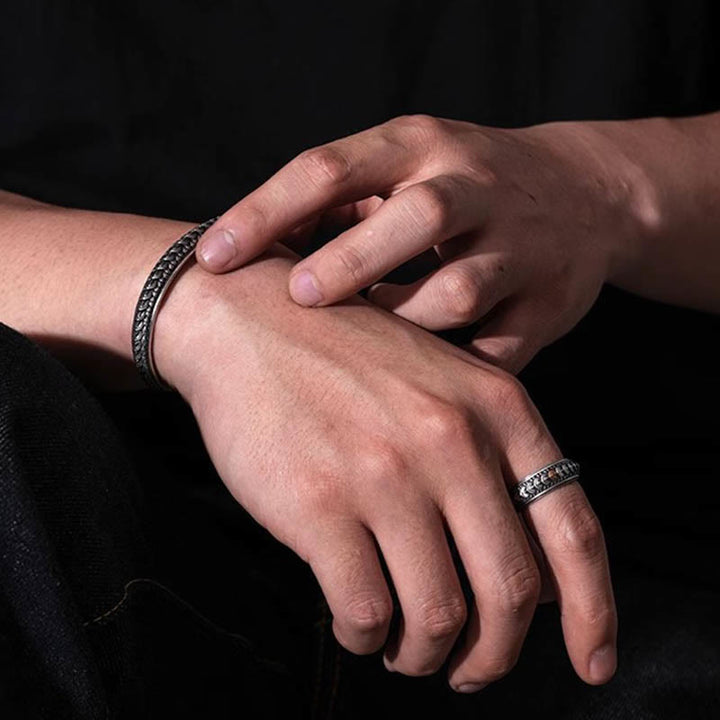 WorldNorse Vintage Dragon Scale Bracelet / Ring