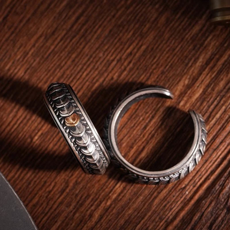 WorldNorse Vintage Dragon Scale Bracelet / Ring