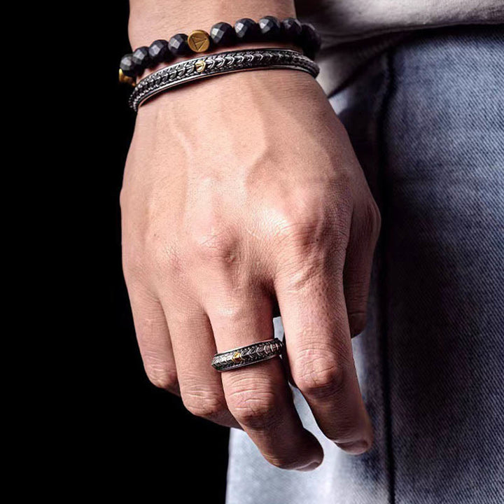 WorldNorse Vintage Dragon Scale Bracelet / Ring