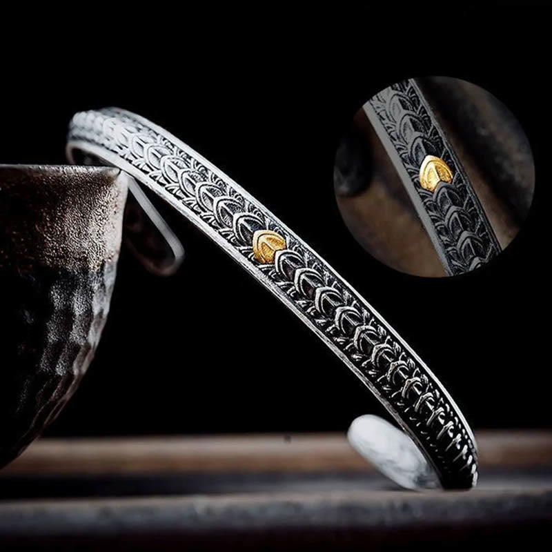 WorldNorse Vintage Dragon Scale Bracelet / Ring - Bracelet - image 0