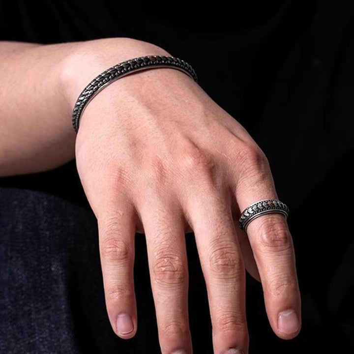 WorldNorse Vintage Dragon Scale Bracelet / Ring