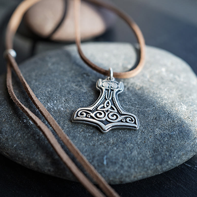 WorldNorse 99 Sterling Silver Mjolnir Necklace