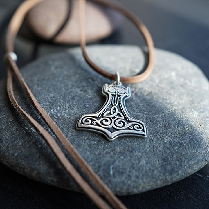 WorldNorse 99 Sterling Silver Mjolnir Necklace