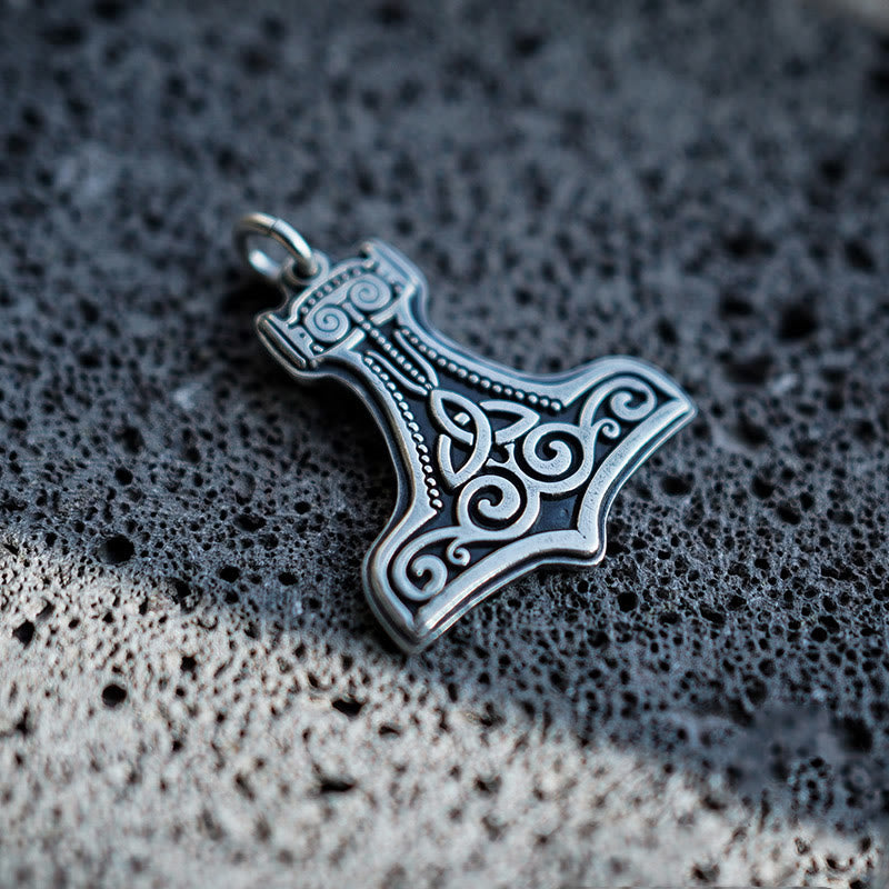 WorldNorse 99 Sterling Silver Mjolnir Necklace