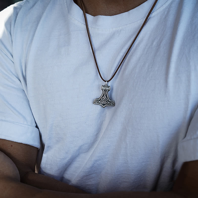 WorldNorse 99 Sterling Silver Mjolnir Necklace