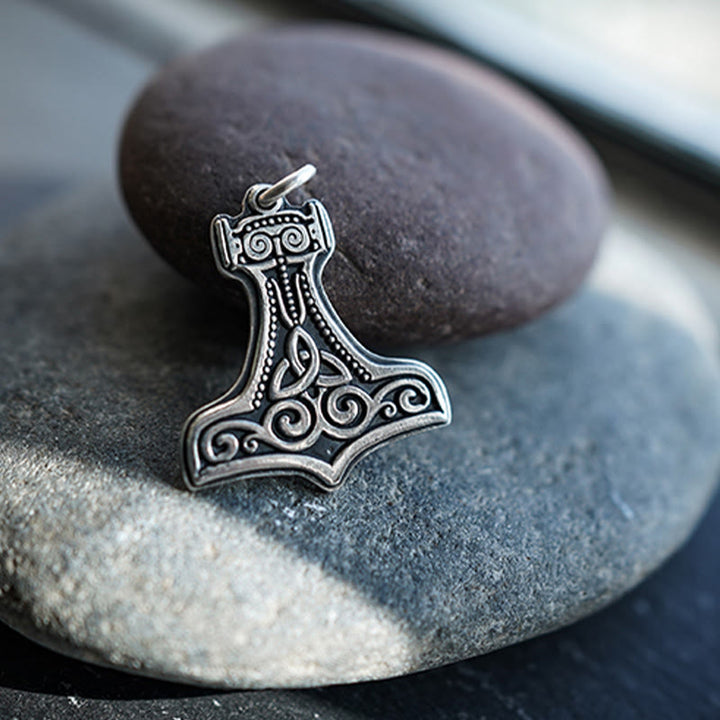 WorldNorse 99 Sterling Silver Mjolnir Necklace