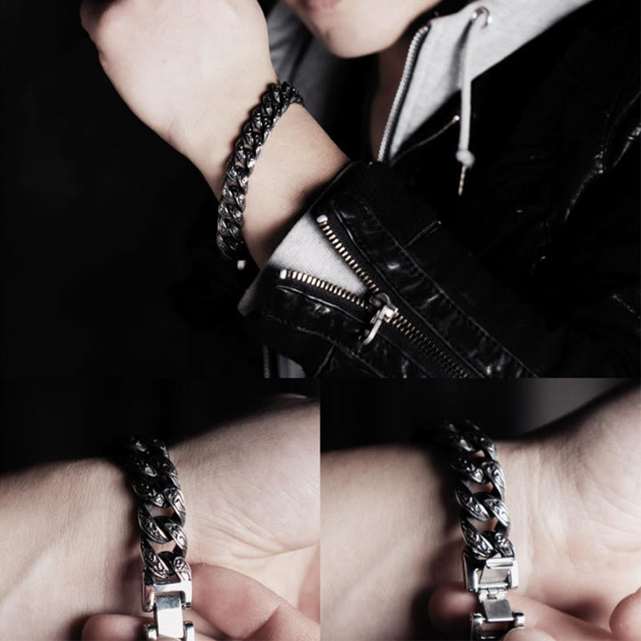 WorldNorse Vintage Totem Chunky Bracelet