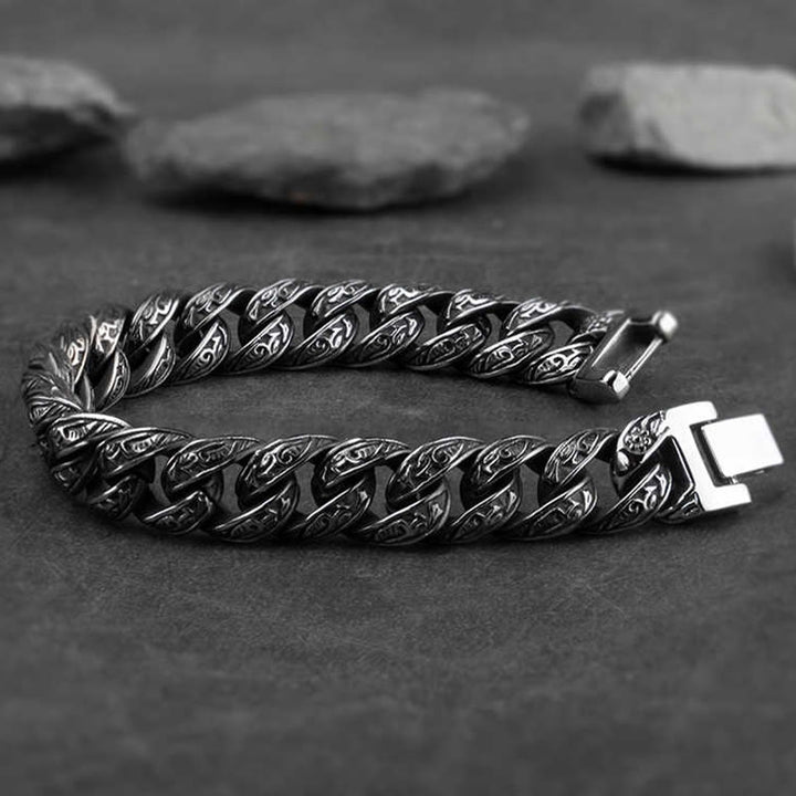 WorldNorse Vintage Totem Chunky Bracelet