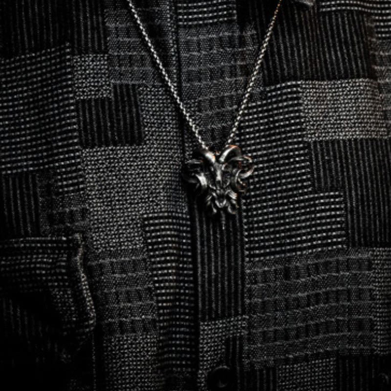 WorldNorse Handcrafted 925 Silver Sheep Head Necklace - image 3