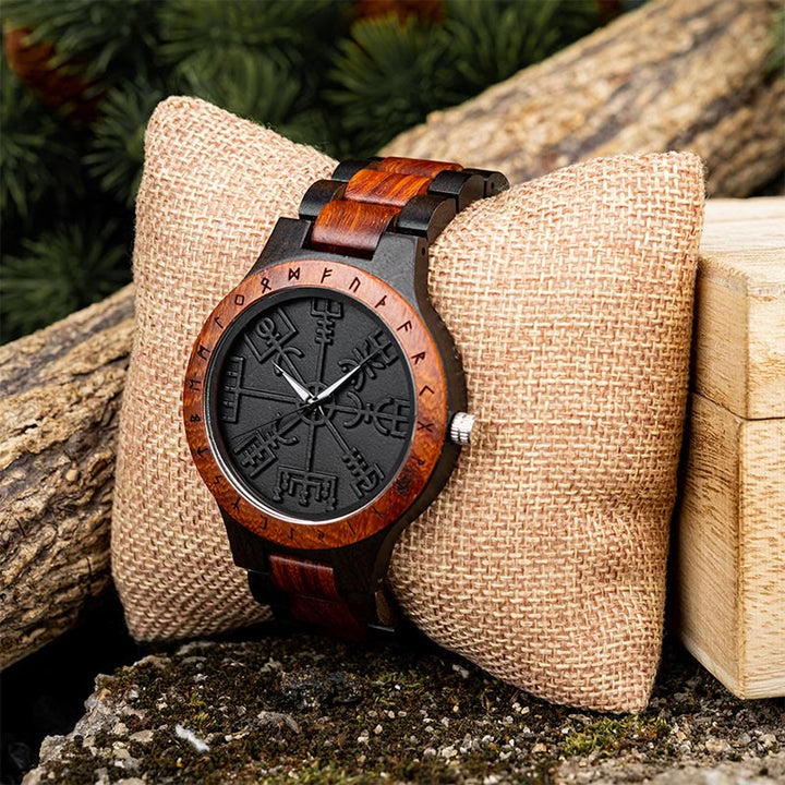 WorldNorse Vegvisir Wooden Watch