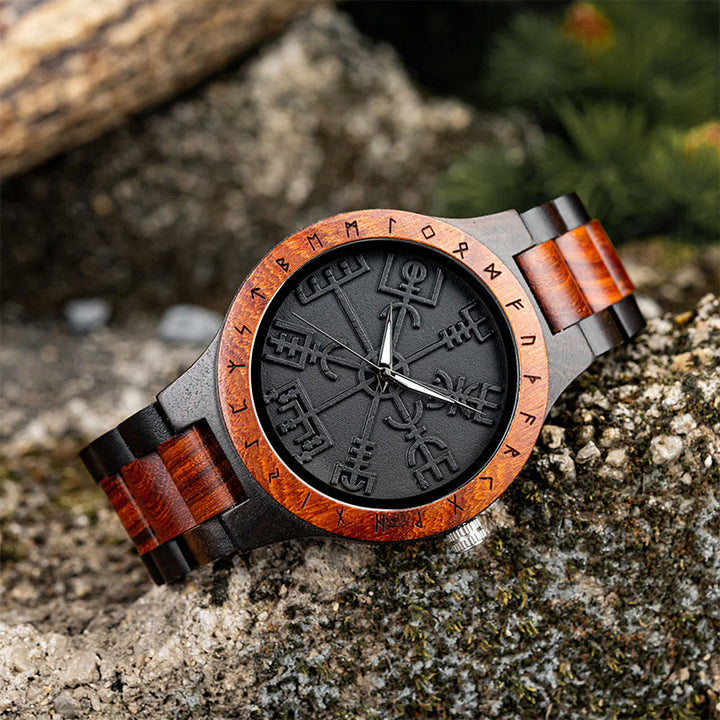 WorldNorse Vegvisir Wooden Watch