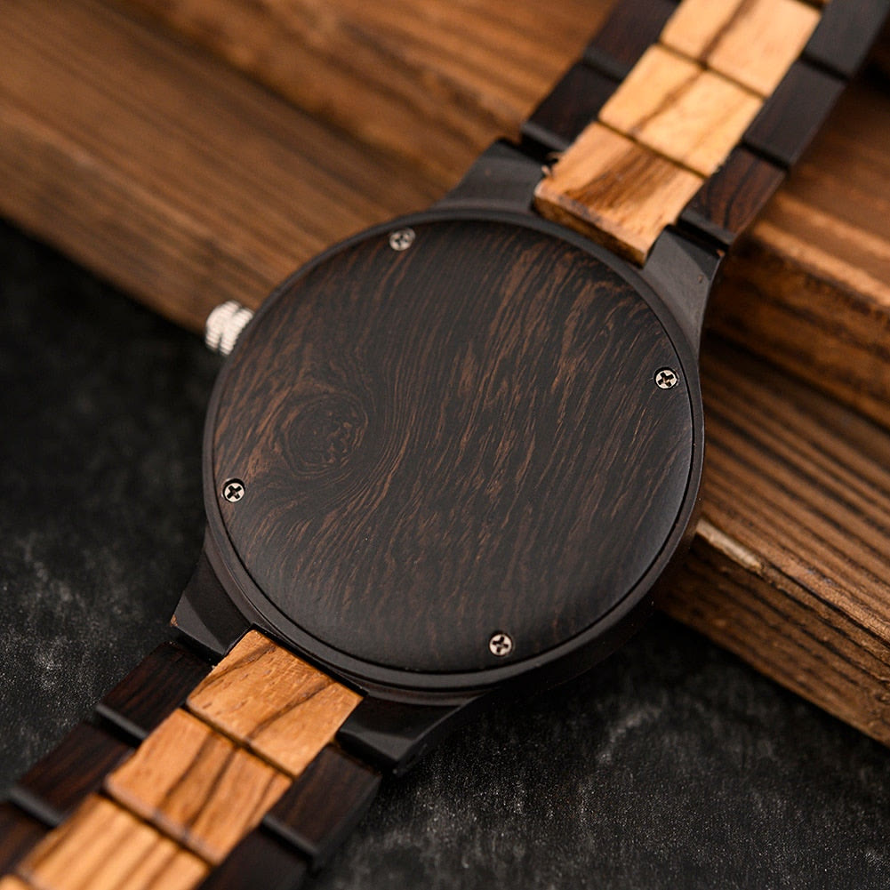 WorldNorse Valknut With Rune Wooden Watch