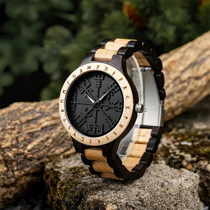 WorldNorse Vegvisir Wooden Watch