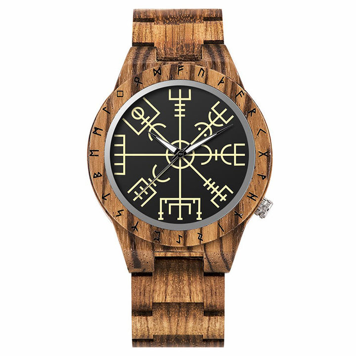 WorldNorse Vegvisir Wooden Watch