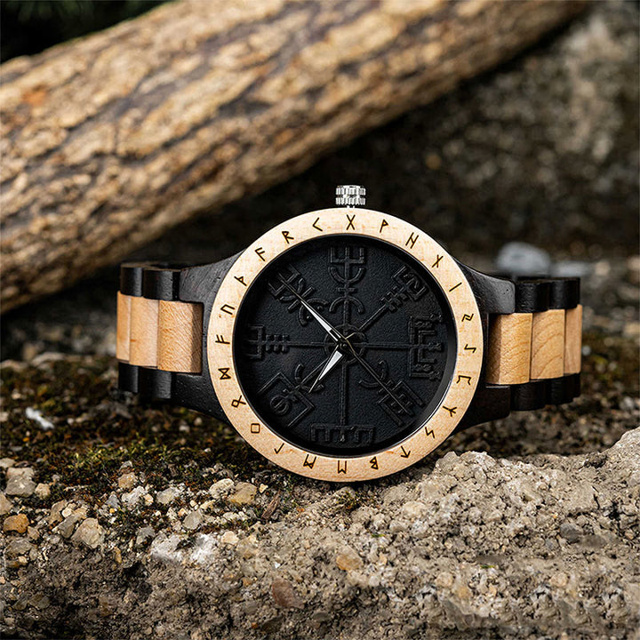 WorldNorse Vegvisir Wooden Watch