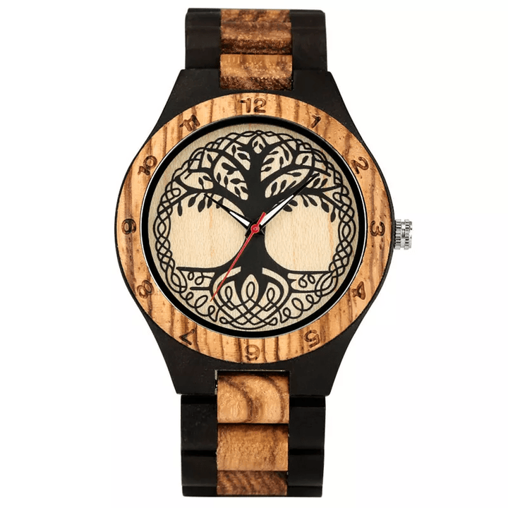 WorldNorse Yggdrasil Tree Of Life Wooden Watch