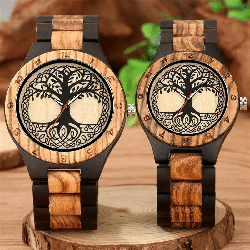 WorldNorse Yggdrasil Tree Of Life Wooden Watch