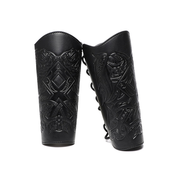 WorldNorse Viking Totem Eco Leather Arm Bracers